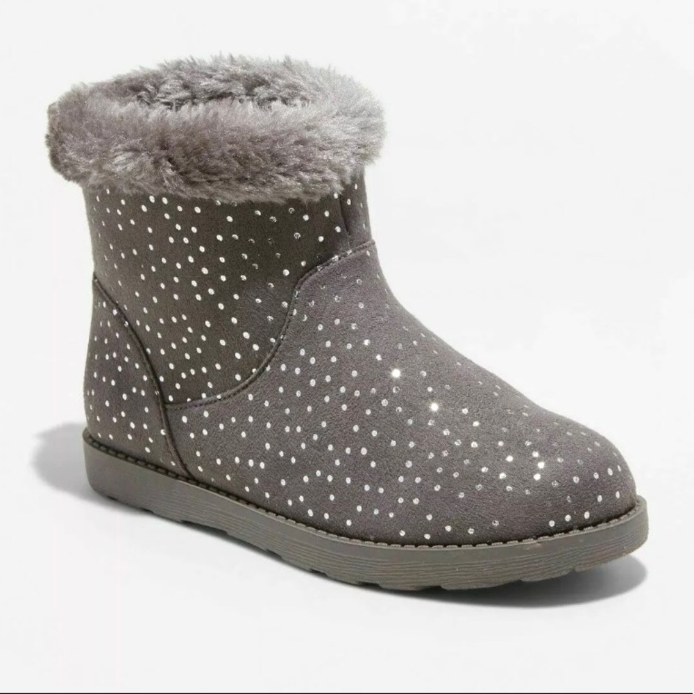 Brand New Cat and Jack polka dot boots